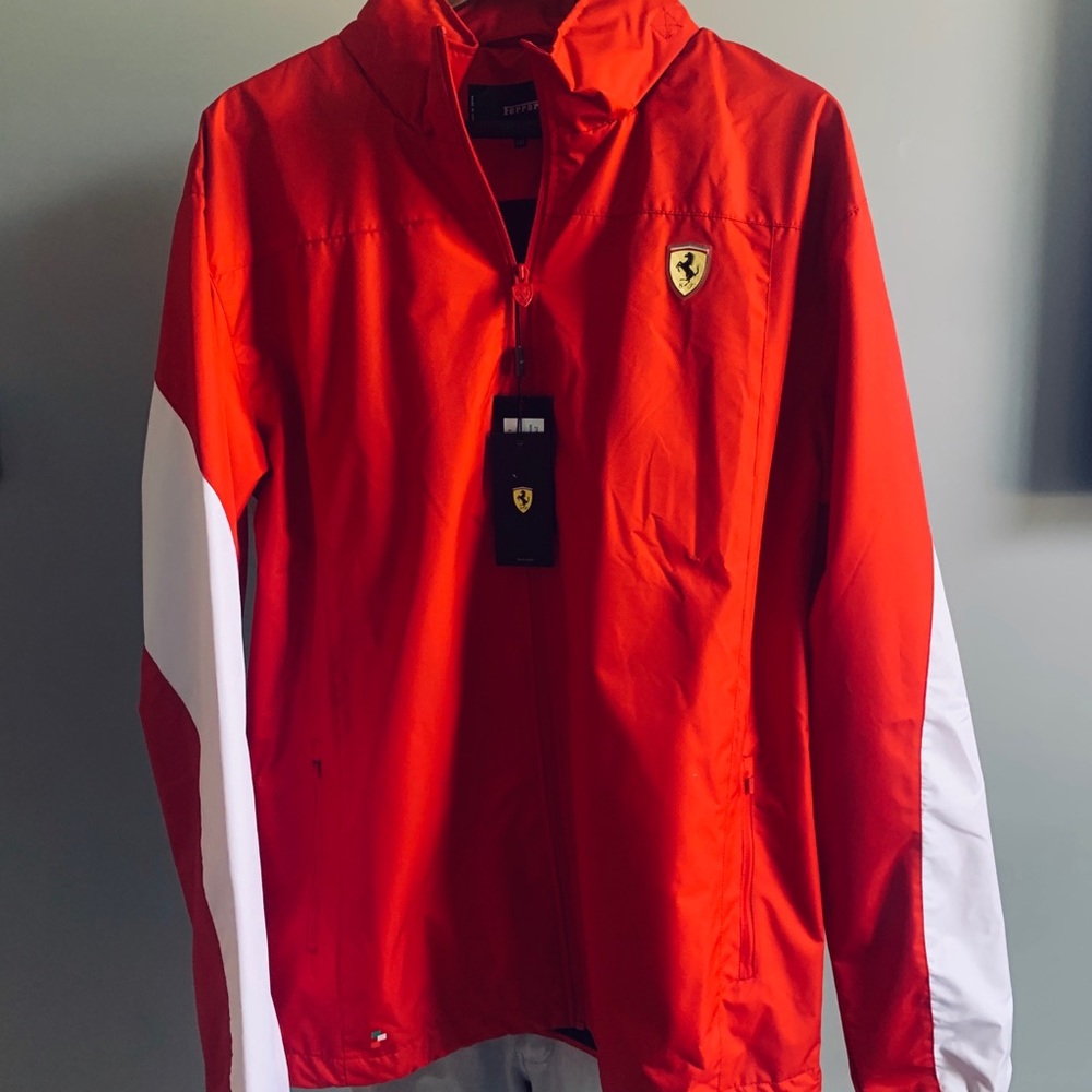 SCUDERIA FERRARI PACKABLE  RAIN JACKET